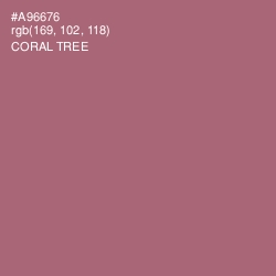 #A96676 - Coral Tree Color Image